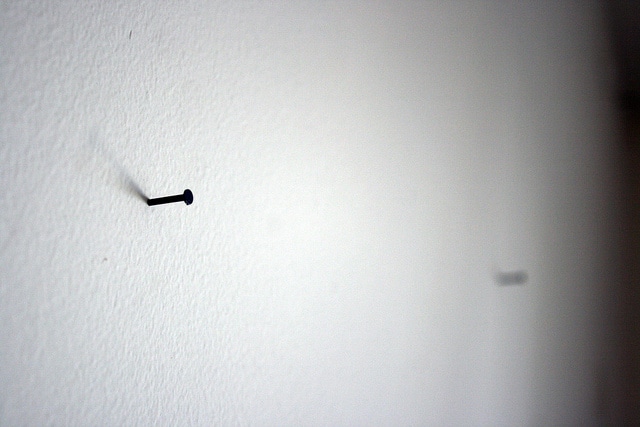 Nail in the wall